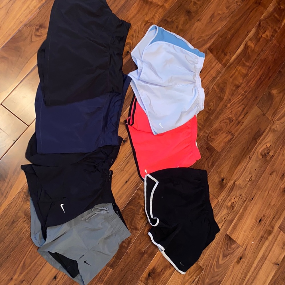 LOT OF 7 GIRLS SIZE XL-WOMEN XS NIKE SHORTS AND TARGET SKIRTS!!! *ALL EUC*